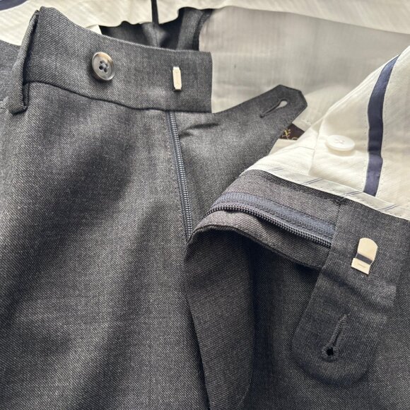 Suitsupply Grey Wool Suit Lazio Super 110s - 42 Long, Pants 36 x 32 - Picture 13 of 16